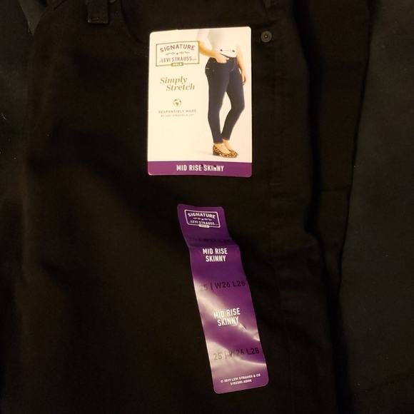 Signature Levi Strauss Gold Mid-Rise Skinny Size W26 L29 Size 2S - Picture 8 of 11
